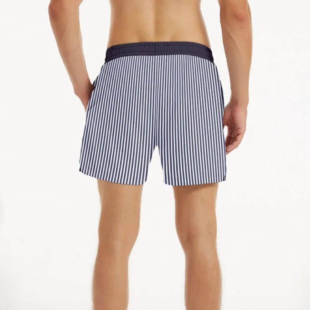 Klatie Light Blue Stripe (Lined Workout Shorts) XXL NWT and in packaging - Picture 3 of 7